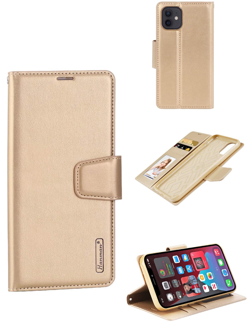 iPhone 12 Pro Max Luxury Hanman Leather Wallet Flip Case