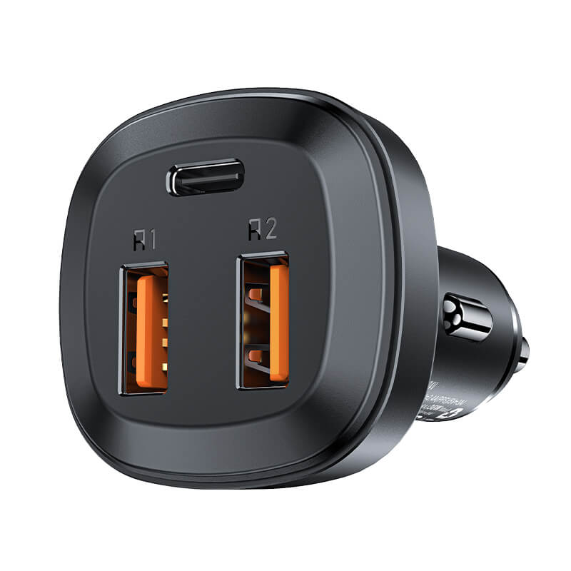 Acefast Multi-Port Fast Car Charger Type-C & USB-A 65W  (30W+35W)