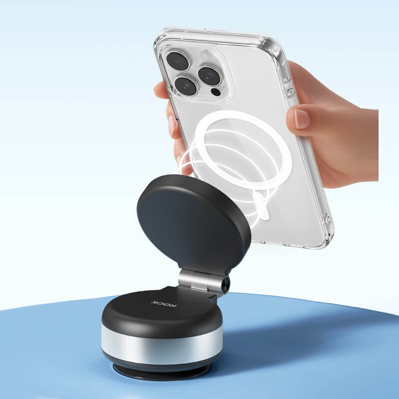 New Arrivals Rock Electric Suction Cup Strong Magnetic Phone Stand