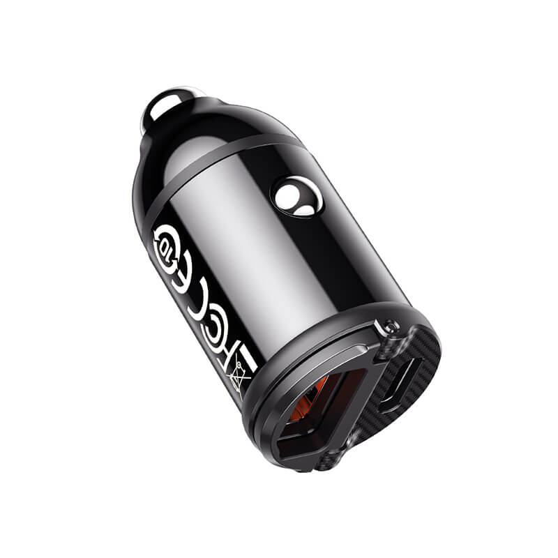 Rock Mini Dual-port A+C PD 30W Car Charger H18