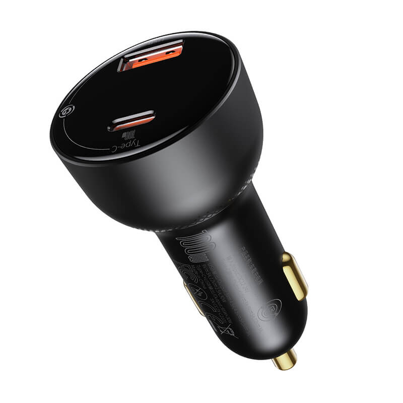 Baseus Digital Display PPS Dual 100W Quick Car Charger CCZX-01