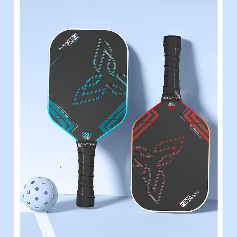 Mobie T700 Carbon Fiber Pickleball Paddle Set 2 Pack with 2 Balls