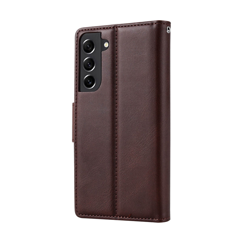 Samsung S21 Plus Luxury Hanman Leather 2-in-1 Wallet Flip Case With Magnet Back