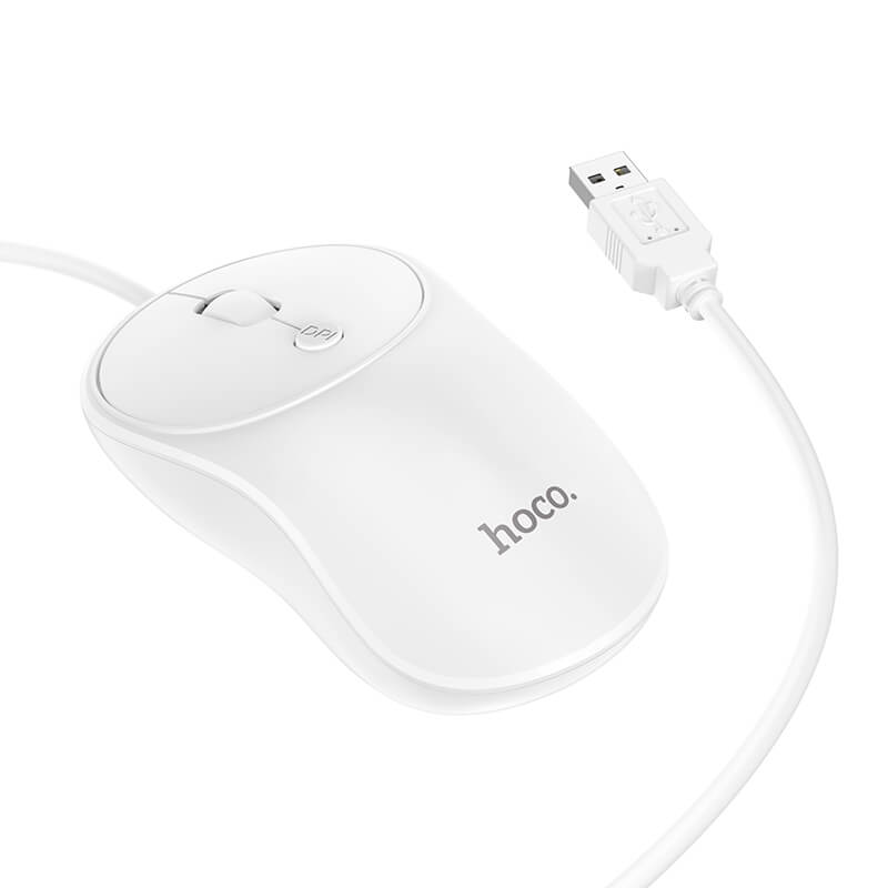 hoco. Wired Computer Mouse with Adjustable DPI and Long Lifespan GM13