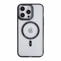 iPhone 14Pro AllureEyes Colorful Frame Transparent Phone Case with Magsafe