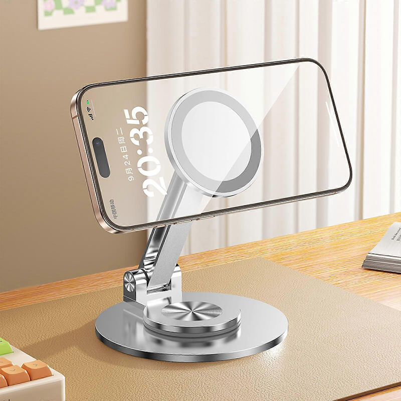 SAIJI 360° Rotation Foldable Magnetic Desk Phone Stand CX-1