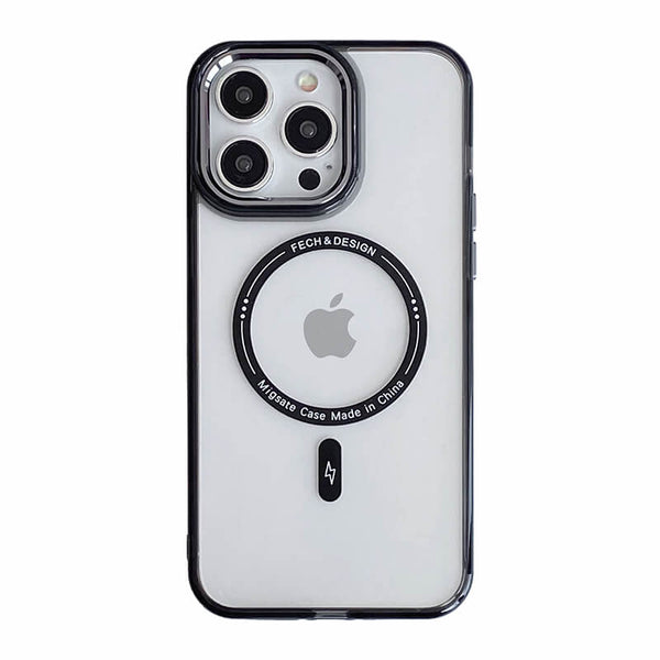iPhone 13Pro AllureEyes Colorful Frame Transparent Phone Case with Magsafe
