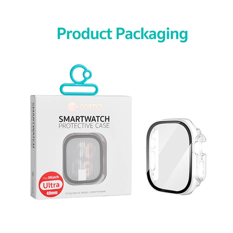 Mobie iWatch Ultra Transparent Tempered Glass Case 49mm