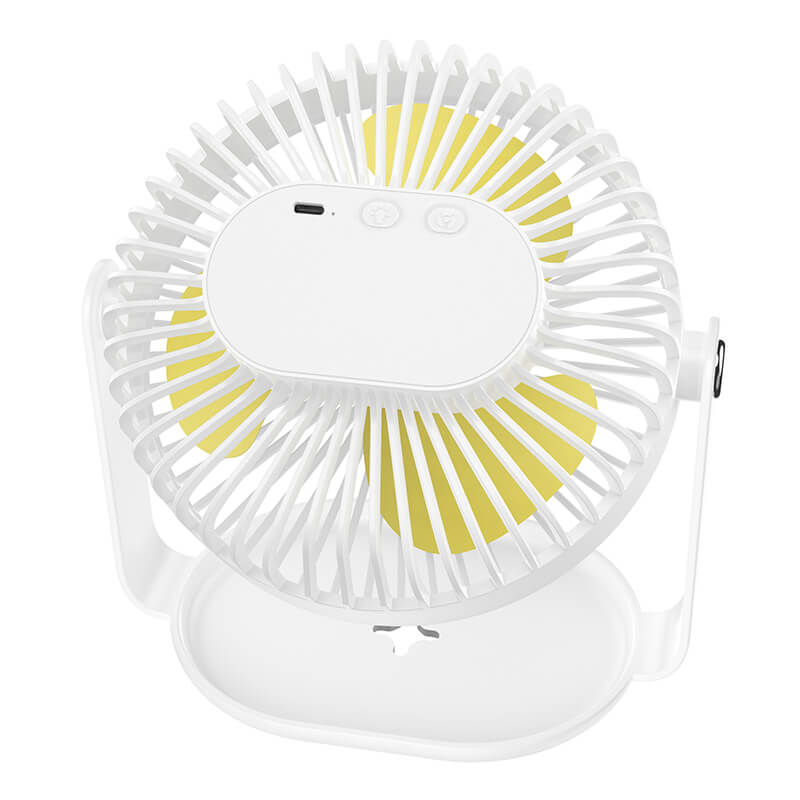 hoco. Multifunctional Powerful 360°  Rotation Desktop Fan with Light F14