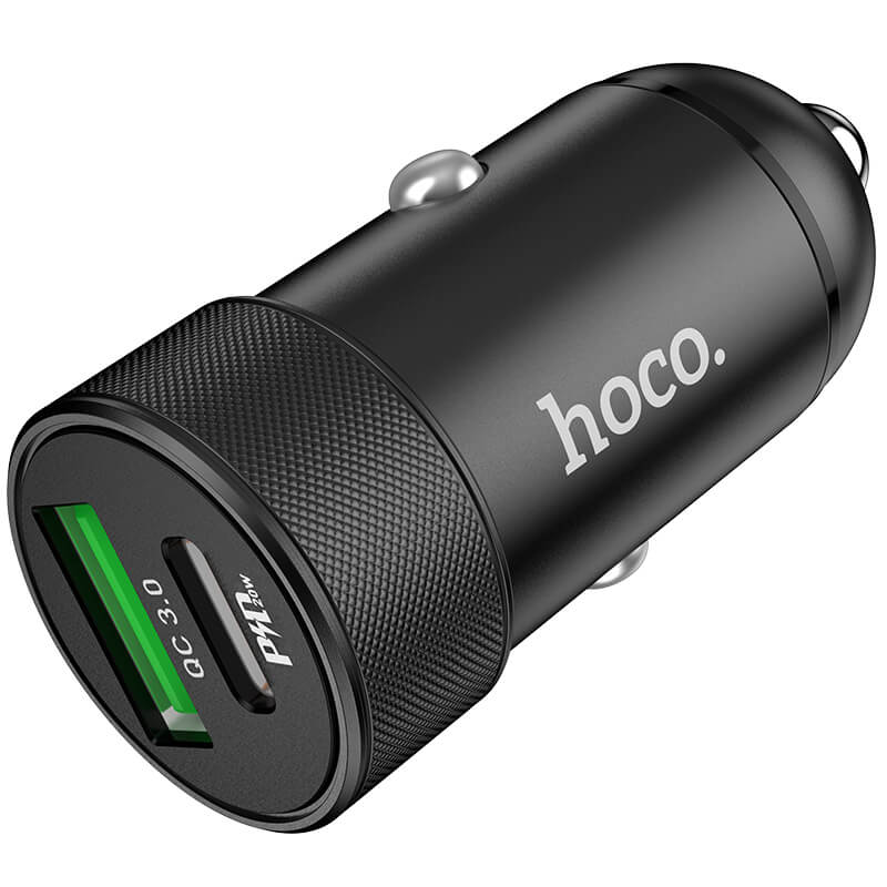 hoco Fast Car Charger QC3.0 Charger U+C PD 20W Z32B