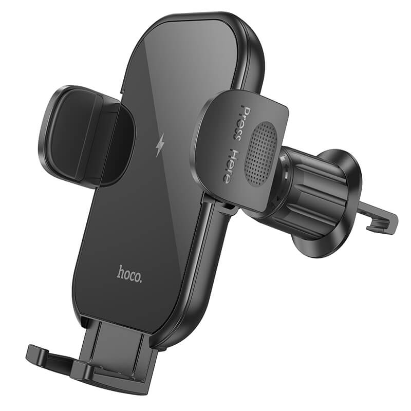 hoco. Wireless Car 15W Fast Charging Car Mount Holder HW4 Black