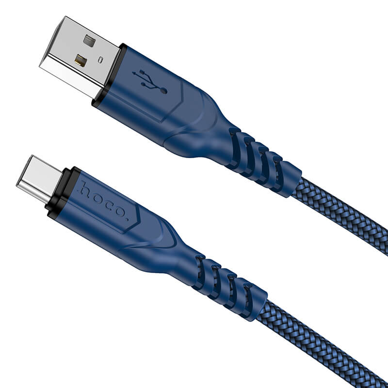 hoco. Nylon Braided Charging Cable USB to Type-C 2m 3A X59