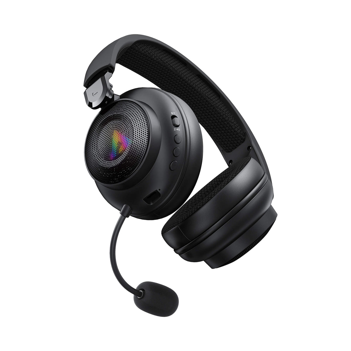 Acefast Bluetooth 6.0 1000mAh 80H Battery Low Latency RGB IPX4 Gaming Headset H15