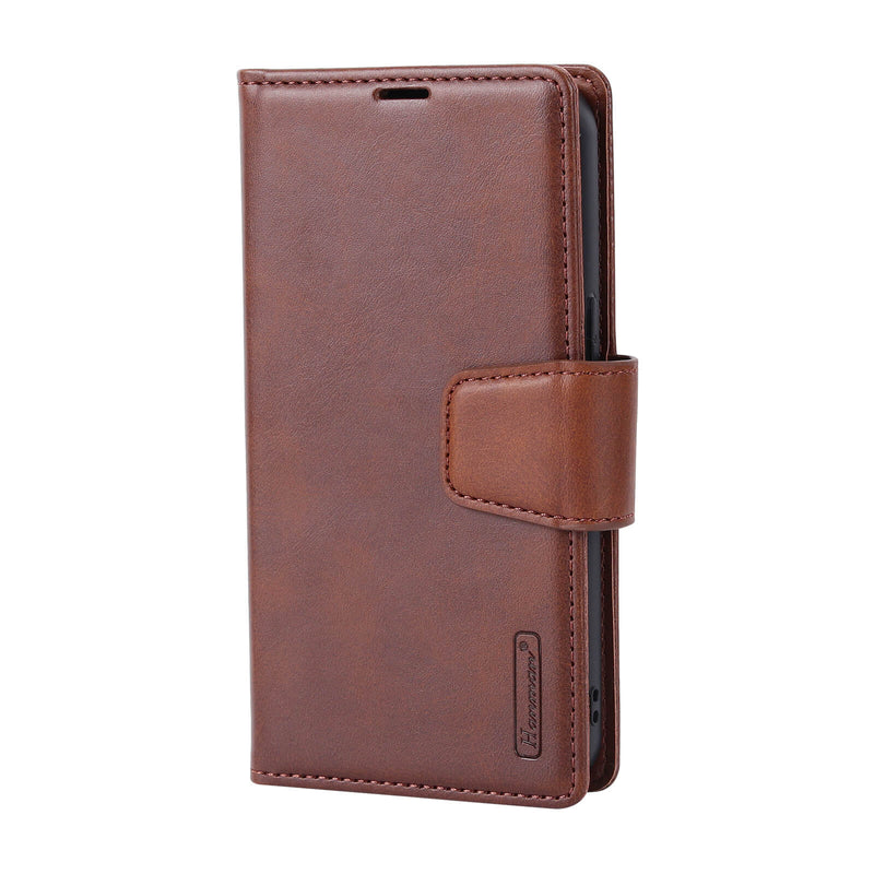 iPhone XS Max Luxury Hanman Leather 2-in-1 Wallet Flip Case With Magnet Back