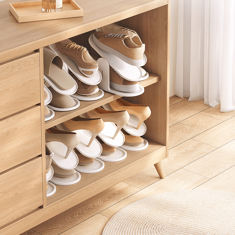 Mobie 2 Set Space Saving Shoe Rack Organizer with Adjustable Angle E24270