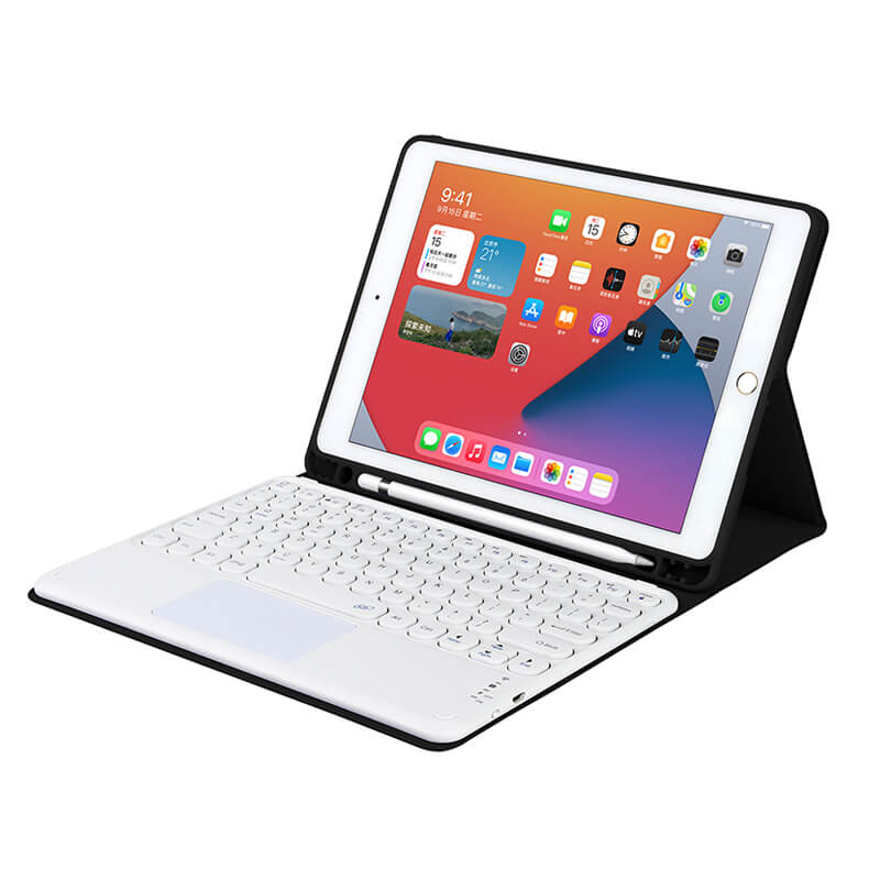 Coteci iPad Air4 10.9 Leather Case Touch Keyboard 61017