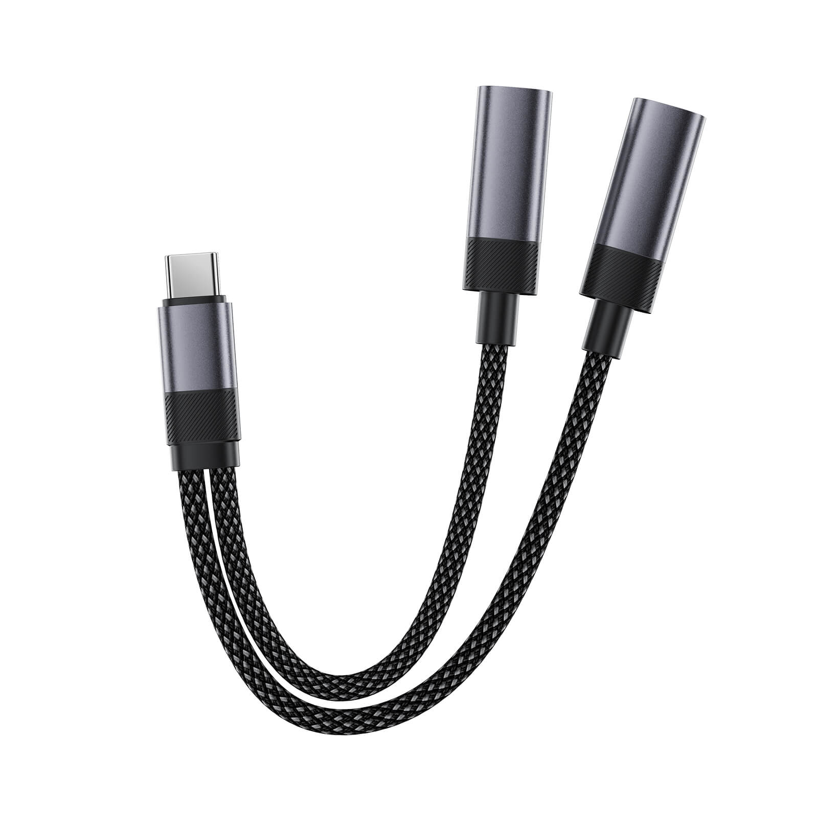 Acefast USB-C Dual Port Adapter for Simultaneous Charging and Earphone Use J14