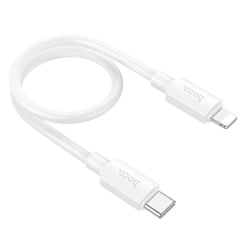 hoco PVC PD 20W Type-C to Lighting 2.4A Fast Charging Data Cable 25cm X96