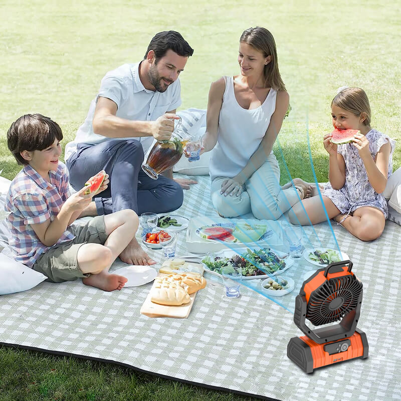 Pre Order Mobie 3-in-1 Multi-Function Camping Fan with LED Lighting & 10000mAh Power Bank