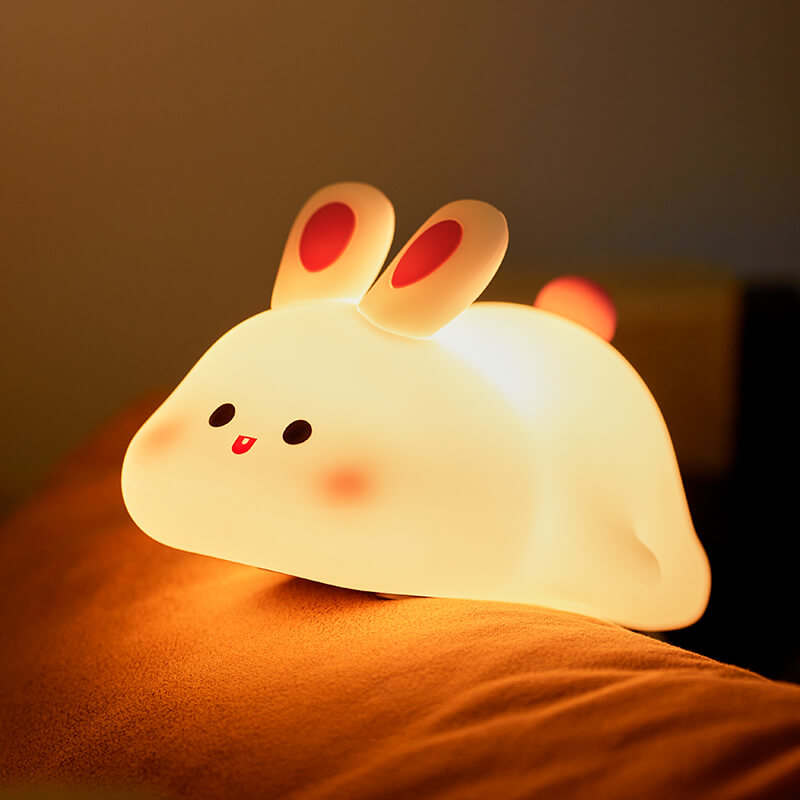 Mobie Big Face Rabbit Silicone Touch Night Light