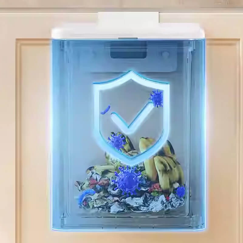 Mobie Double Sided Opening 6L Door Mounted Kitchen Trash Can E25148