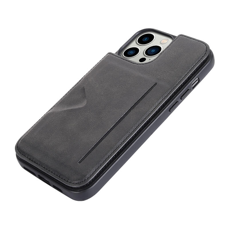iPhone 16 Pro Mika Series PU Leather Wallet Stand Case with Magnetic Close