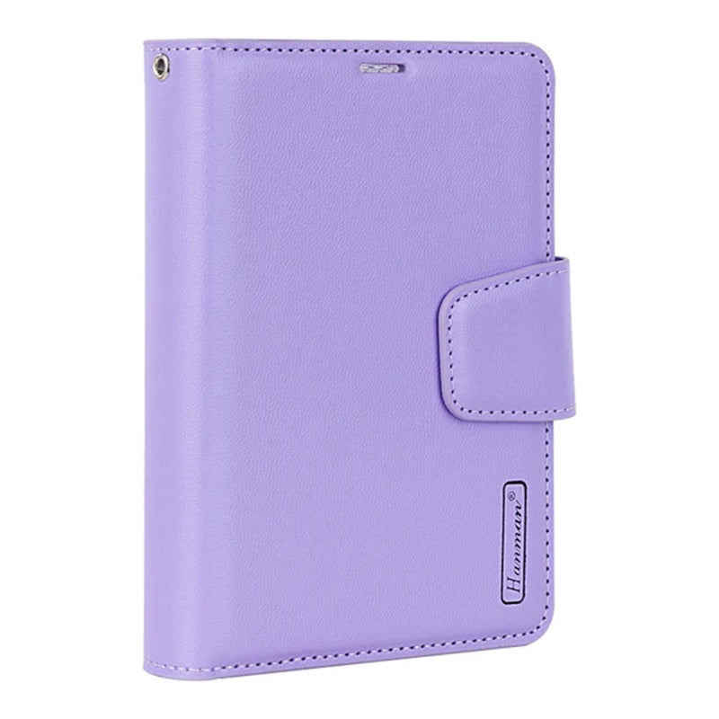 Hanman Mill Series Leather Wallet Flip Case Compatible with iPhone Duo