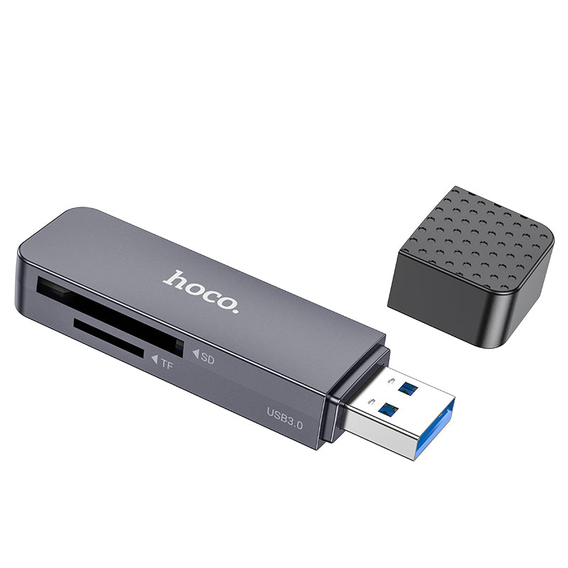 hoco. Dual-Port Memory Card Reader USB-C & USB-A for SD/TF Cards HB45