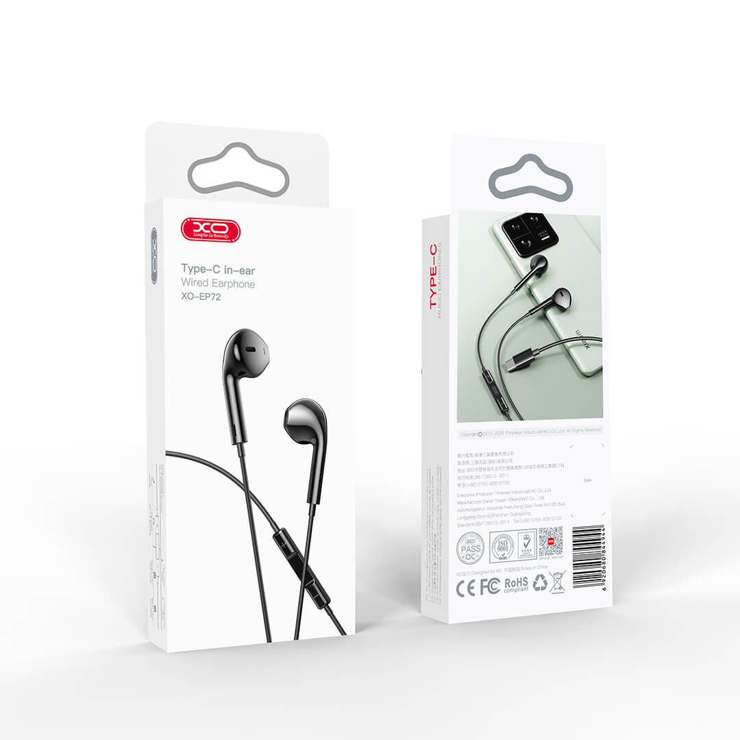 Mobie Original Series Type-C Digital Decoded Flat Ear Wired Earphone EP72