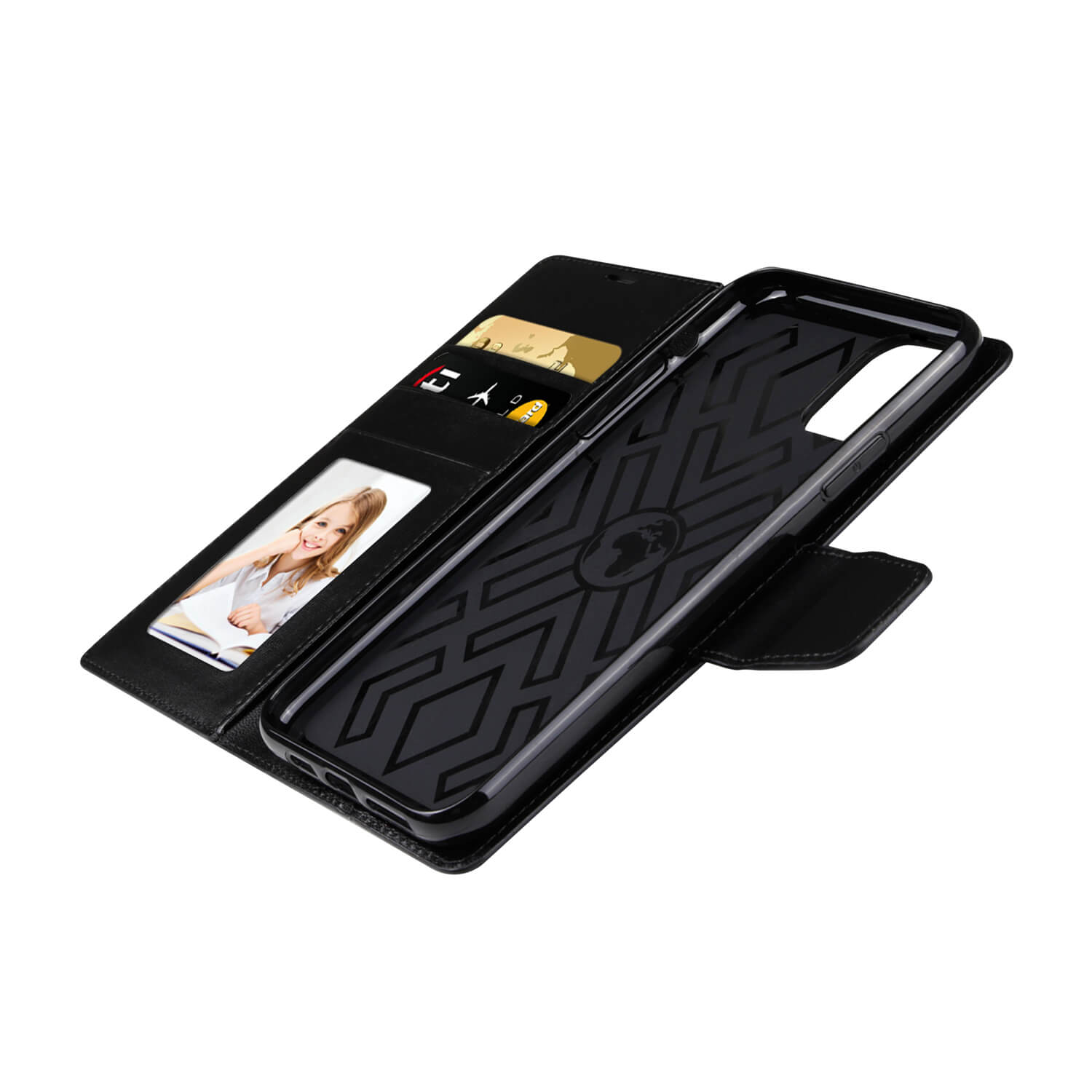 Suitable for iPhone Hanman Mill Series Leather Wallet Flip Case