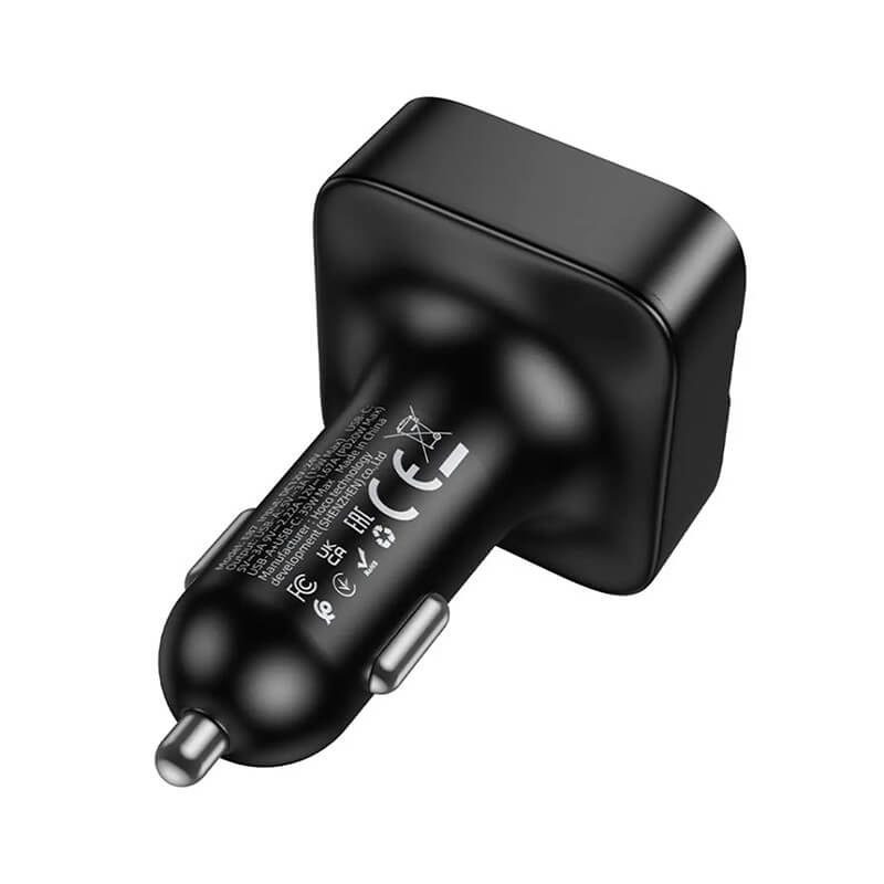 Hoco 35W Dual Port Fast Car Charger with Bluetooth FM Transmitter E87