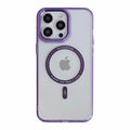 iPhone 15Pro AllureEyes Colorful Frame Transparent Phone Case with Magsafe