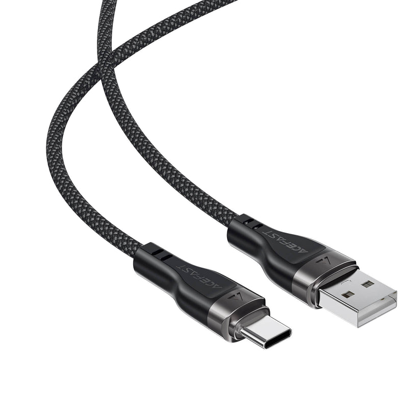 New Arrivals Acefast Braided Magnetic Storage Charging Cable USB-A to Type-C 3A 1.2m