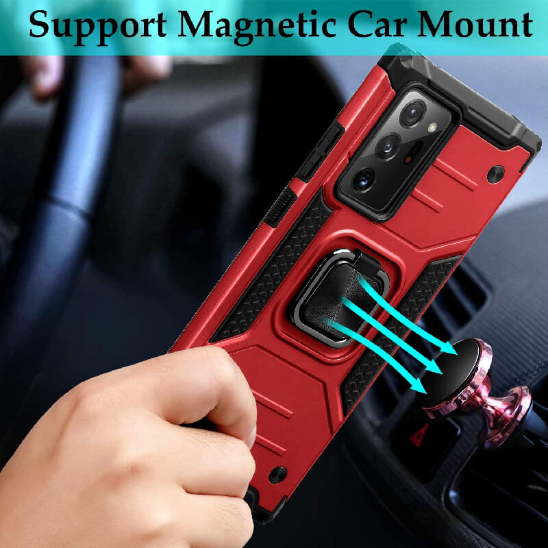 Samsung Galaxy Note 20 Ultra 2020 Shockproof Magnetic Ring Bracket Case