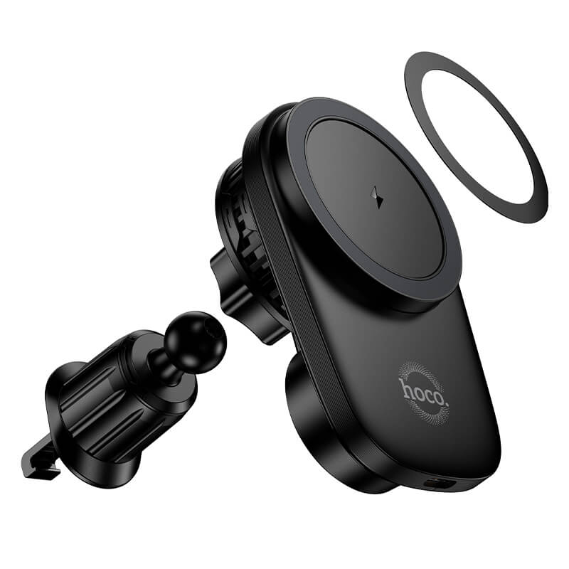 Hoco Magnetic 15W Wireless Fast Charging Car Air Vent Holder with Cooling Fan HW36