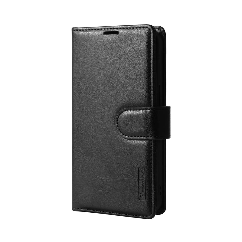 iPhone 15 Plus Luxury Hanman Leather Dual Wallet Flip Case