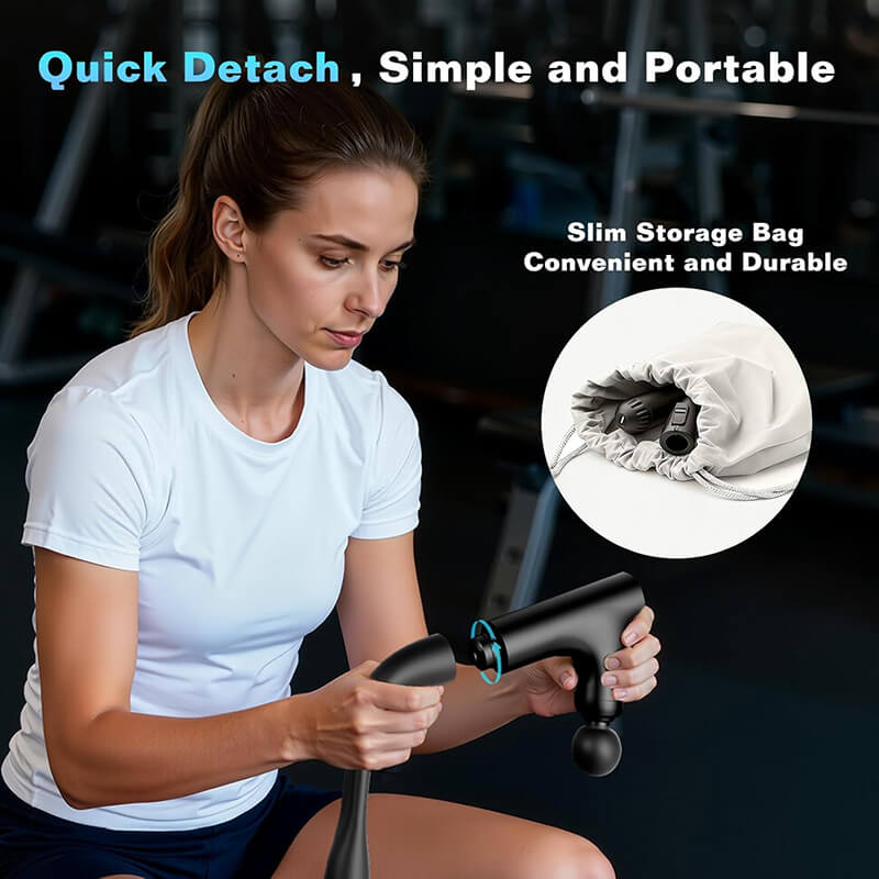 Mobie 3 in 1 Professional Massage Gun with Extendable Handle for Full Body Reach M8S