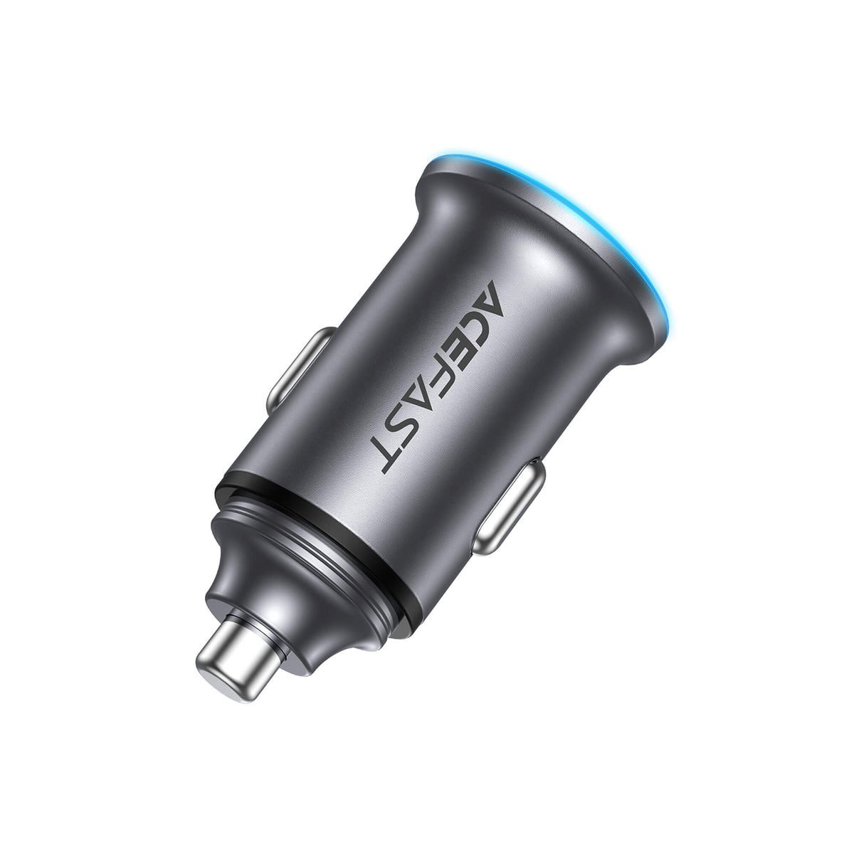 Acefast PD 65W USB-A & Type-C Fast Car Charger with LED Ring Light B15