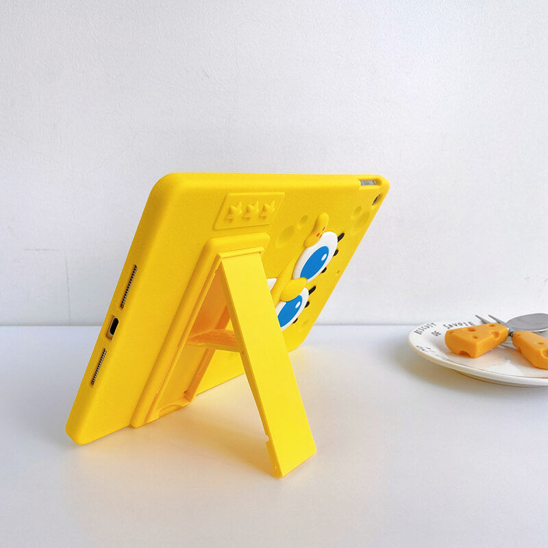iPad 5th 9.7 2017  Q Uncle Spongebob Silicone iPad Case