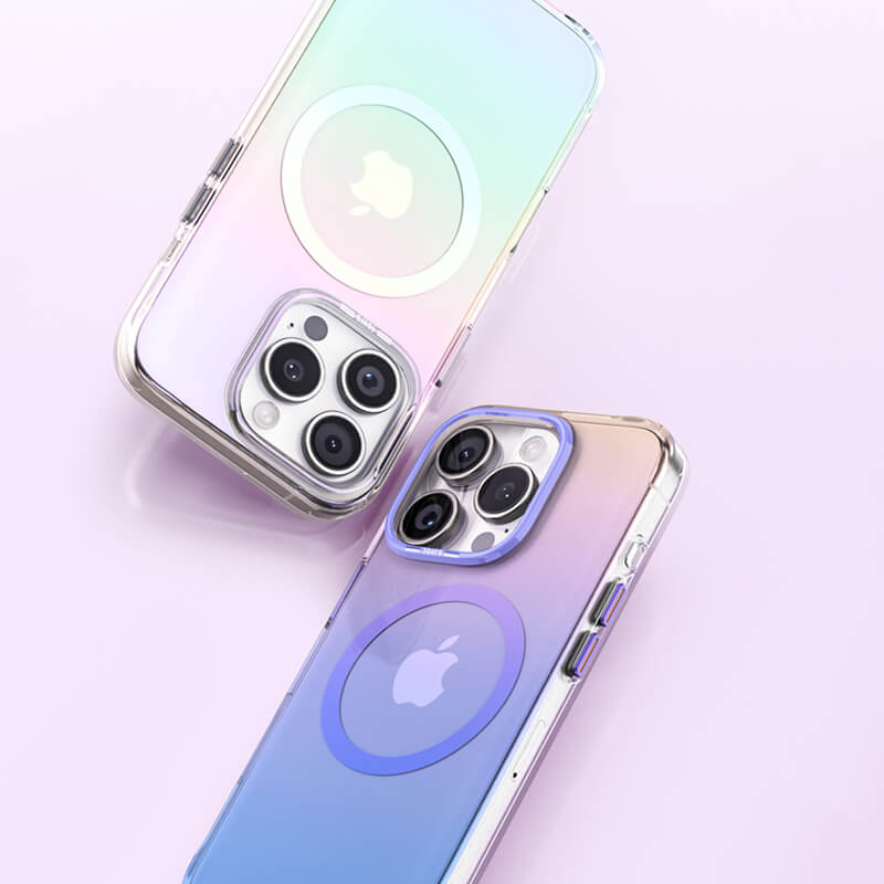 iPhone 16 Grace Series Semi Transparent Magsafe Gradient Phone Case