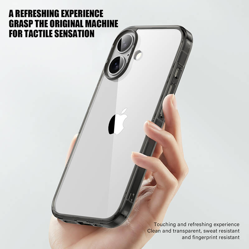 iPhone 17 Aurora Series Crystal Transparent Phone Case