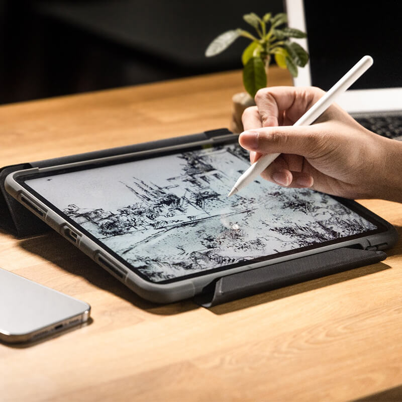 iPad Pro 11 2018 Tablet Flip Cover Shockproof Case with Pen Slot