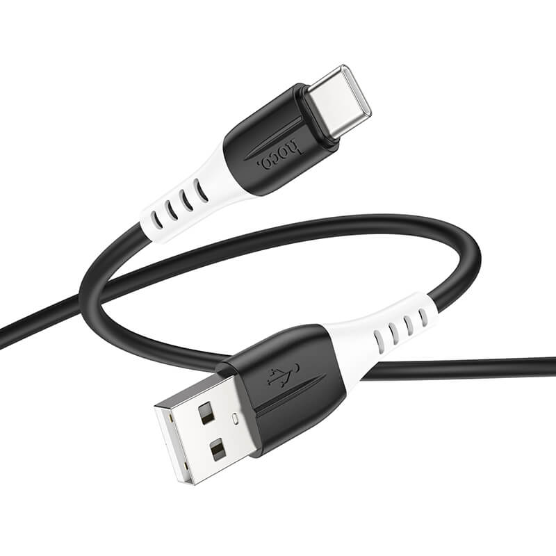 hoco. Silicone 3A Charging Data Cable USB to Type-C X82