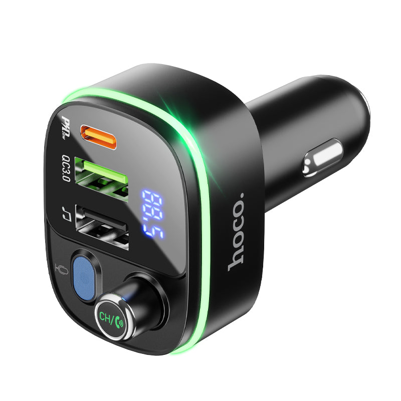 hoco. Fast PD 20W+QC 3.0 Car Bluetooth FM transmitter E62