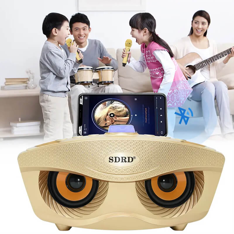 Mobie KTV Home Bluetooth Karaoke Speaker With 2 Wireless Microphones