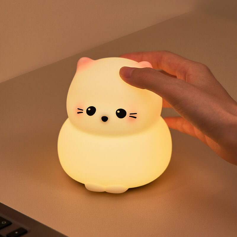 Mobie Guardiance Kitty Soft Touch Silicone Pat Light Night Lamp