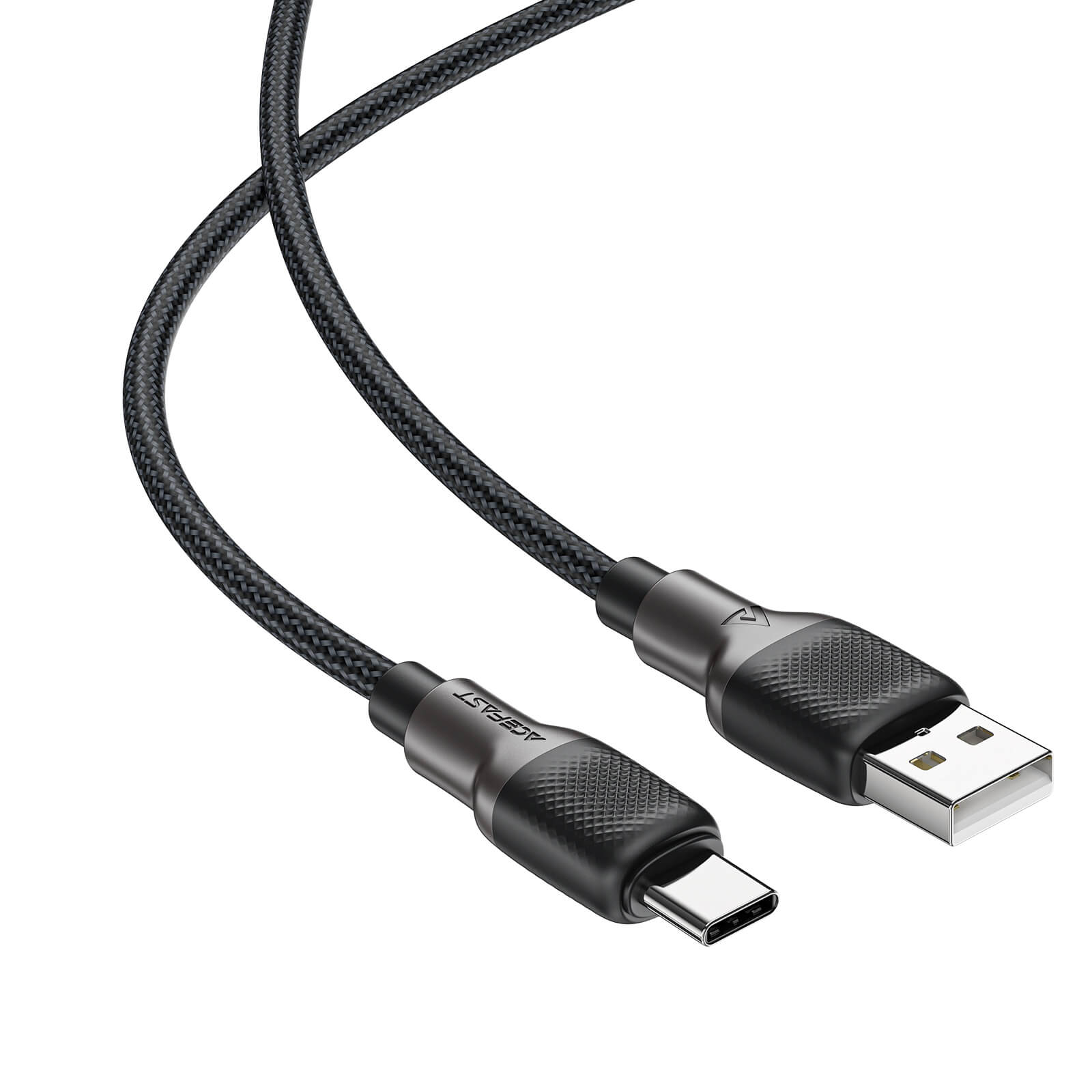 New Arrivals Acefast USB-A to Type-C Nylon Braided Charging Data Cable 1.2m