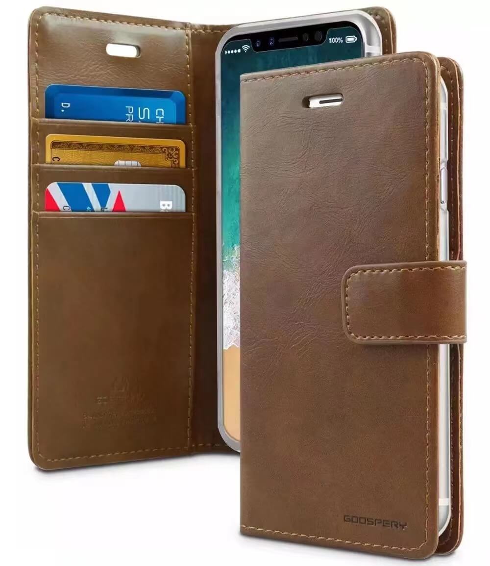 iPhone 7 Mercury Blue Moon Diary Shockproof Leather Wallet Case