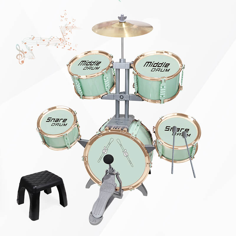 Mobie Educational Instrument Toy Jazz Drum Set for Kids Ages 3-10