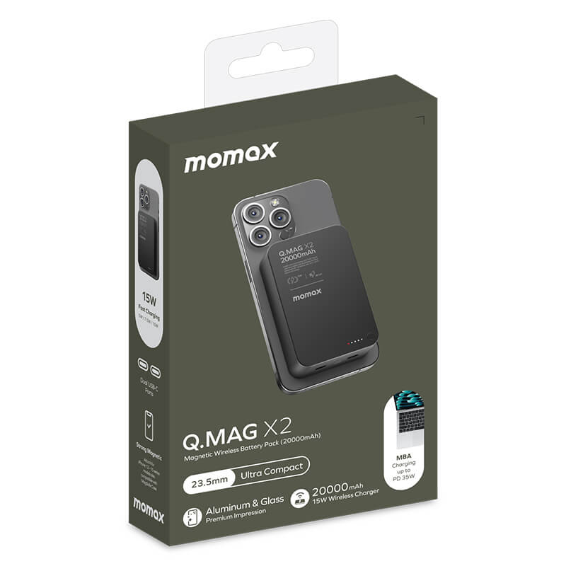 Momax Ultra-Compact Magsafe Wireless Power Bank 35W 20000mAh